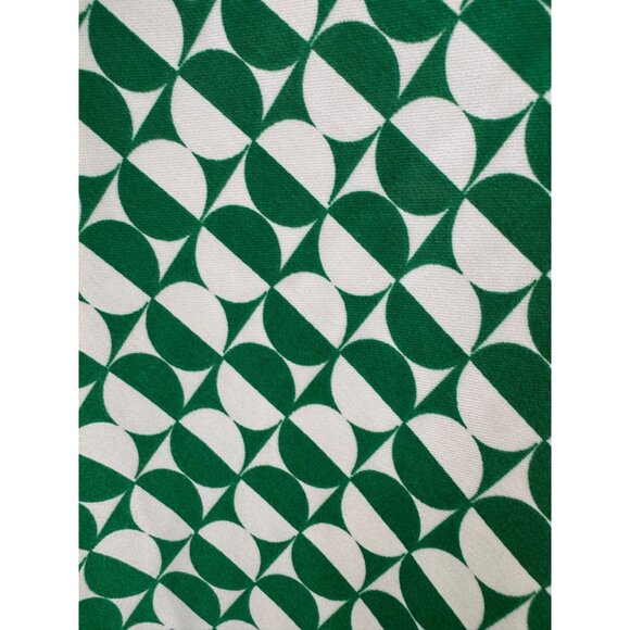 Green Ivory Geometric Print Cowl Neck Satin Midi Dress Size 3X 22 24‎ Plus Size - Picture 8 of 10